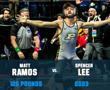 Matt Ramos vs Spencer Lee - 125 lb Semifinals - 2023 NCAA Championship