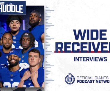Wide Receivers Discuss Adapting to Year Two of the Offensive Scheme | New York Giants