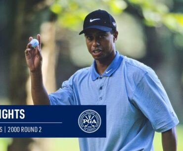 Every Shot from Tiger Woods' Second Round | PGA Championship 2000