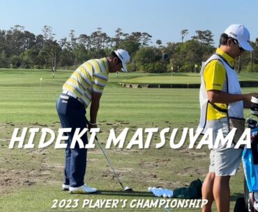 Hideki Matsuyama 2023 Player’s Championship Range Session and Swing Analysis