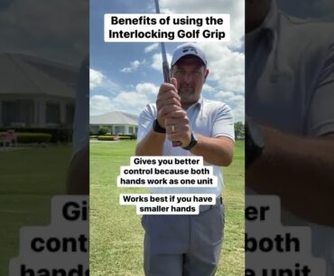 Benefits of Interlock Golf Grip! #shorts #golf #golfshorts #golfswing #golftips