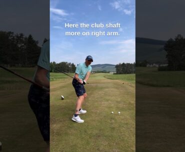 Tee Height alters SWING PLANE ✈️#shorts