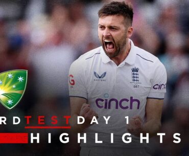 Wood Takes 5-34 & Marsh Hits Ton | Highlights - England v Australia Day 1 | LV= Insurance Test 2023