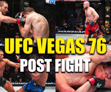 UFC Vegas 76 Sean Strickland vs Abus Magomedov Full Card Post Fight