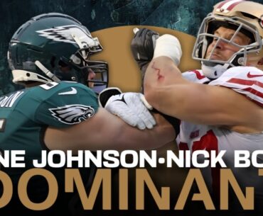 👀 Nick Bosa's dominance: Lane Johnson GLOWS about it #49ers