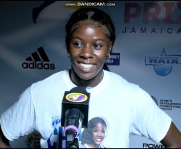 Post-Race Interview: Shericka Jackson | Racers Grand Prix 2023...