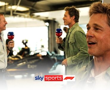 "We've got to get you a cameo!" 😅 | Brad Pitt reveals all about APXGP with Martin Brundle