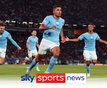 Manchester City win the Champions League to complete the treble