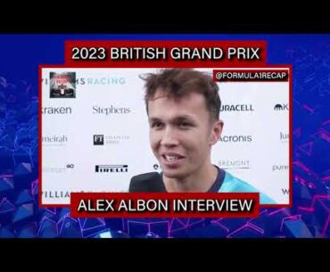 Alex Albon Interview After FP2 at 2023 Silverstone #BritishGP #F1