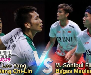 R32-Muhammad Sohibul Fikri/Bagas Maulana vs Lee Yang/Wang Chi-Lin II Singapore Open 2023