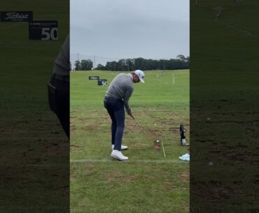 Wilco Nienaber on the range at the British Masters #golfswing