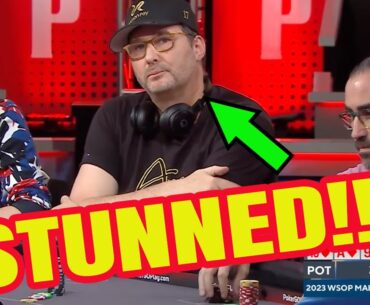 You've Never Seen Phil Hellmuth This Quiet Before! | 2023 World Series of Poker Main Event