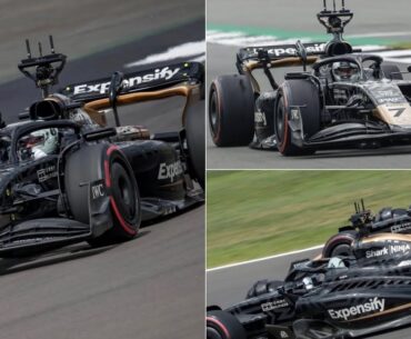 Brad Pitt driving Formula 1 car at the #BritishGP in Silverstone | Live track footage