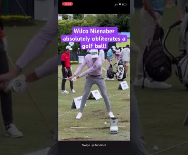 Wilco Nienaber absolutely obliterates a golf ball! #wilconienaber #golf #tomgillisgolf