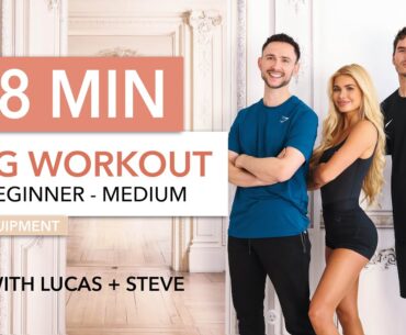 8 MIN LEG WORKOUT - with Lucas & Steve / Level: Beginner - Medium, or use it as a Warm Up