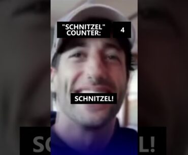 Daniel Ricciardo "schnitzel" counter 😆 #f1 #formula1