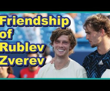 Friendship of Sascha Zverev and Andrey Rublev 💙