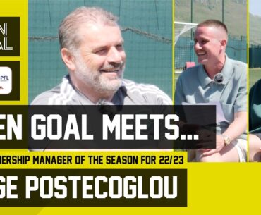 CELTIC MANAGER ANGE POSTECOGLOU | Open Goal Meets... Glen's Vodka Manager Of The Season!