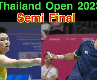 Thailand Open 2023 SF | Kunlavut Vitidsarn vs Lakshya Sen | The clash between badminton new stars