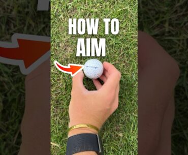 HOW TO AIM! I always use this HACK #golf #golfswing #golftips #golftip #golfer