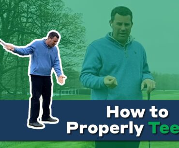 How to properly tee up a golf ball