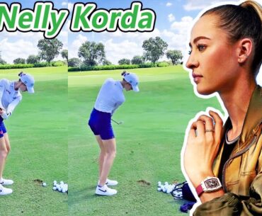 Nelly Korda ネリー・コルダ 米国の女子ゴルフ スローモーションスイング!!!