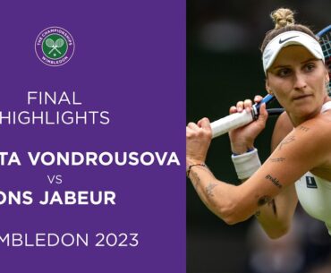 Marketa Vondrousova vs Ons Jabeur: Final Highlights | Wimbledon 2023