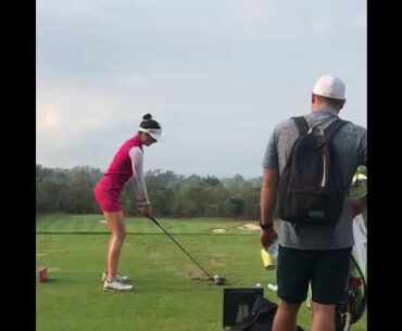 Honda LPGA Thailand 2019 Sandra Gal’s Golf Swing at Siam Country Club Old Course