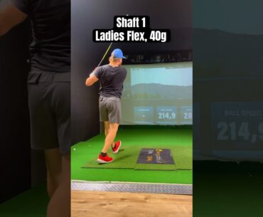 Both 150mph Club Speed but can you see the different in effort? #shorts #golf