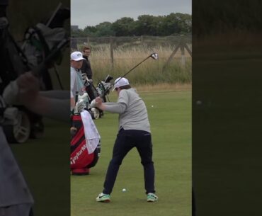 Robert MacIntyre slow motion golf swing.  3 Wood. Amazing transition - amazing winnings! #golfshorts