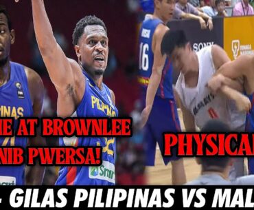 2023- ANGELO KOUAME AT JUSTIN BROWNLEE NAGSANIB PWERSA! | Gilas Pilipinas vs Malaysia Physical Game!