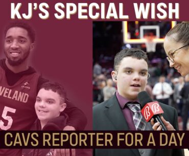 KJ's Special Wish: NBA television reporter for a day | Cleveland Cavaliers vs. Milwaukee Bucks