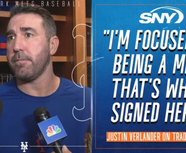Justin Verlander on trade deadline: 'I'm focused on being a Met' | Mets Post Game | SNY
