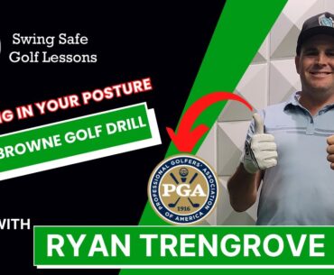 This is Called : "Staying In Your Posture - Olin Browne Golf Drill