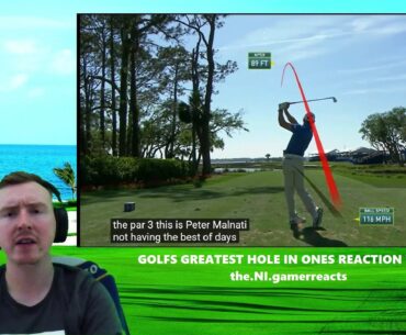 Golfs greatest hole in ones reaction video! UNREAL shots in this one! #golf #golfer #pga