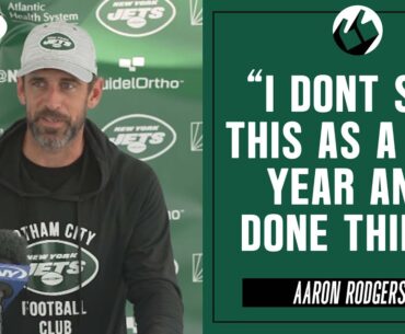 Aaron Rodgers talks contract restructure, plans to play beyond 2023 | Jets News Conference | SNY