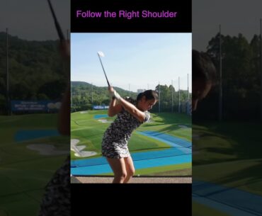 Follow the Right Shoulder #golfswing #golftips #golfer