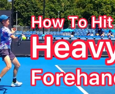 How To Hit Heavy Topspin Forehands (Jannik Sinner Technique Explained)