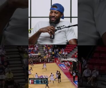 PG didn't know Draymond had these moves in his bag 😅 (via @podcastpshow) #nba #draymondgreen