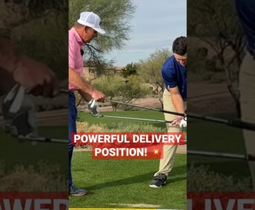 How To Create A Powerful Delivery Position Like The Pros! #golf #golfswing