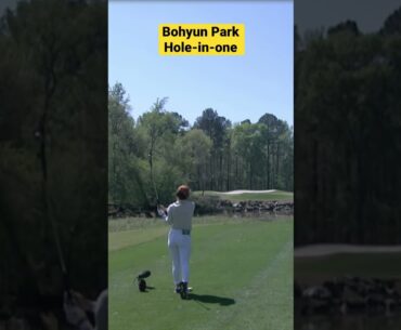 Bohyun Park makes the first hole-in-one in history of #augusta #holeinone #shorts #golf