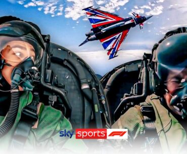 George Russell and Ted Kravitz fly Eurofighter Typhoons! 😲
