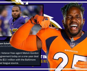 BREAKING! RAVENS SIGN MELVIN GORDON! WHAT DOES THIS MEAN FOR JK DOBBINS? GUS EDWARDS?