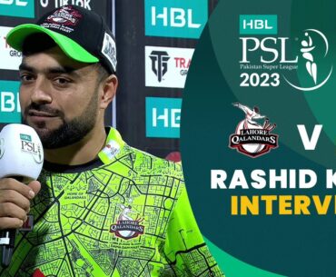 Rashid Khan Interview | Lahore Qalandars vs Multan Sultans | Match 20 | HBL PSL 8 | MI2T