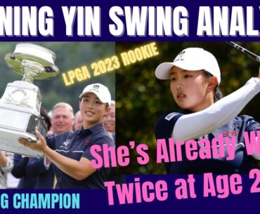 Ruoning Yin Golf Swing Analysis  ( 2023 Rookie )