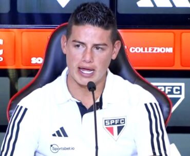 QUE FO**! "O São Paulo é MUITO GRANDE! E eu..." OLHA o que James Rodríguez FALOU em APRESENTAÇÃO!