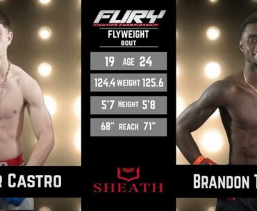 Fury 78 Prelims  Abner Castro vs Brandon Taylor