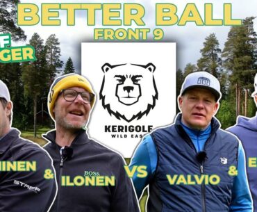 ILONEN & MANNINEN vs ERVASTI & VALVIO - Kerigolf front 9 (Mikko`s Backtee challenge)