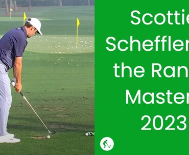 Scottie Scheffler on the Range Masters #themasters #augustanational