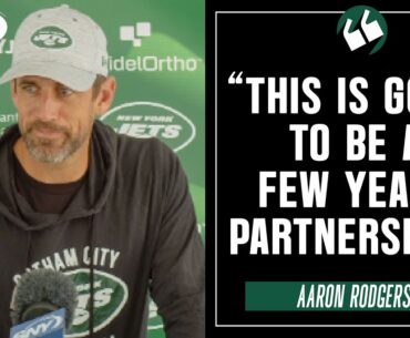 Aaron Rodgers on his future with the Jets after restructured contract, praise for Zach Wilson | SNY